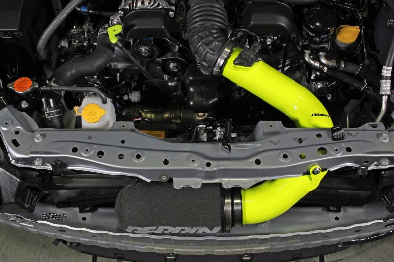 Perrin 22-23 Subaru BRZ/GR86 Cold Air Intake - Neon Yellow Perrin Performance Cold Air Intakes AXOPROS