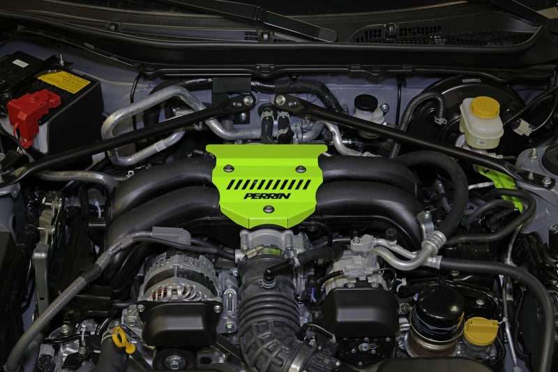 PERRIN 22-25 Subaru BRZ / Toyota GR86 Engine Cover - Neon Yellow Perrin Performance Engine Covers AXOPROS