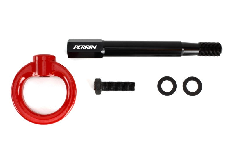 PERRIN 22-25 Subaru WRX / 18-23 Crosstrek / 20-25 OBXT / 17-23 Impreza Tow Hook Kit (Front) - Red Perrin Performance Tow Hooks AXOPROS