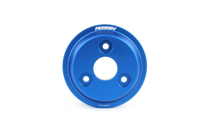 PERRIN 22-25 Subaru WRX / 21-25 Crosstrek / 20-25 LGT/OBXT/FXT Lightweight Water Pump Pulley - Blue Perrin Performance Pulleys - Crank, Underdrive AXOPROS
