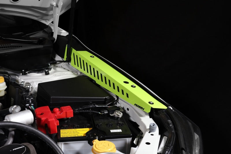 PERRIN 22-25 Subaru WRX Fender Shroud Set - Neon Yellow Perrin Performance Exterior Trim AXOPROS