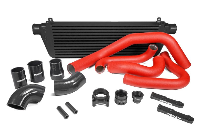 Perrin 22-23 Subaru WRX Front Mount Intercooler Kit (Red Tubes & Black Core) Perrin Performance Intercoolers  AXOPROS