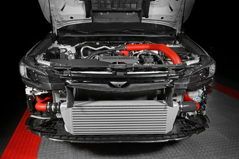 PERRIN 22-25 Subaru WRX Front Mount Intercooler Kit (Red Tubes & Silver Core) Perrin Performance Intercoolers  AXOPROS
