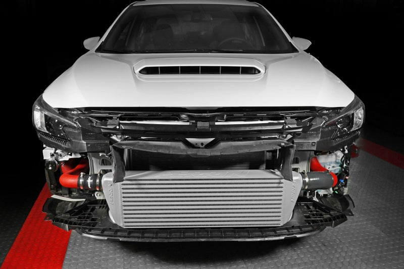 PERRIN 22-25 Subaru WRX Front Mount Intercooler Kit (Red Tubes & Silver Core) Perrin Performance Intercoolers  AXOPROS