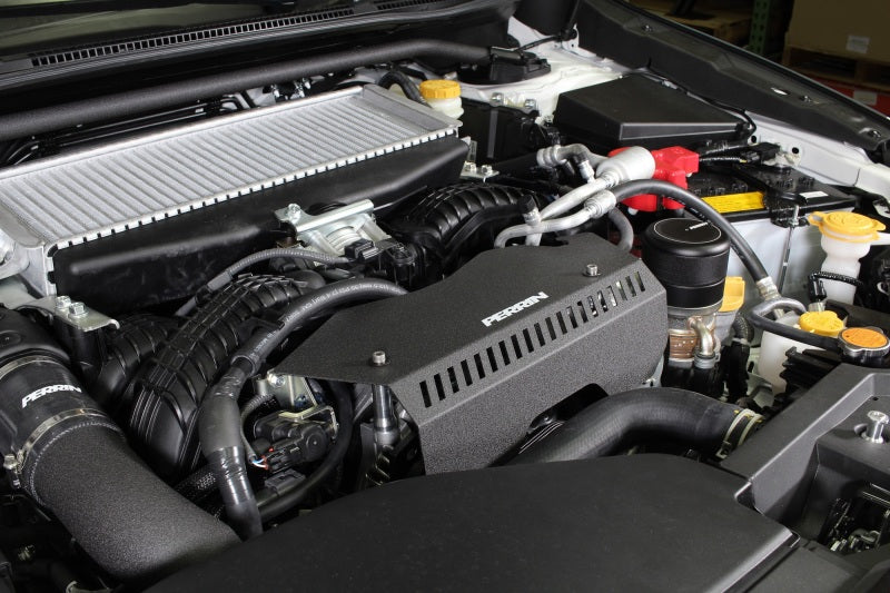 PERRIN 22-25 Subaru WRX Pulley Cover - Black (TALL - For Use w/o PERRIN AOS) Perrin Performance Engine Covers AXOPROS