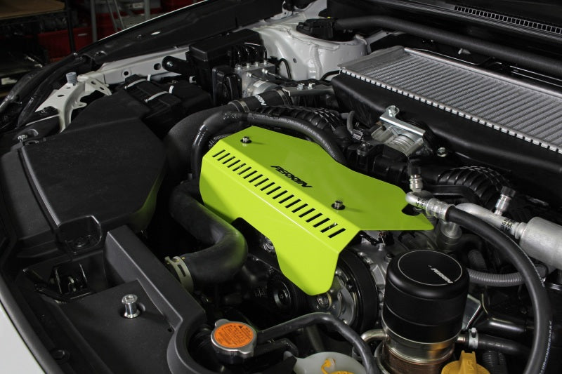 PERRIN 22-25 Subaru WRX Pulley Cover - Neon Yellow (TALL - For Use w/o PERRIN AOS) Perrin Performance Engine Covers AXOPROS