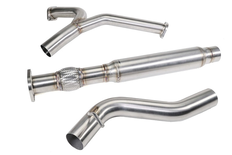 PERRIN 22-25 Subaru WRX Stainless Steel Midpipe w/Resonator 3in. (Fits OEM/Aftermarket Mufflers) Perrin Performance Connecting Pipes AXOPROS