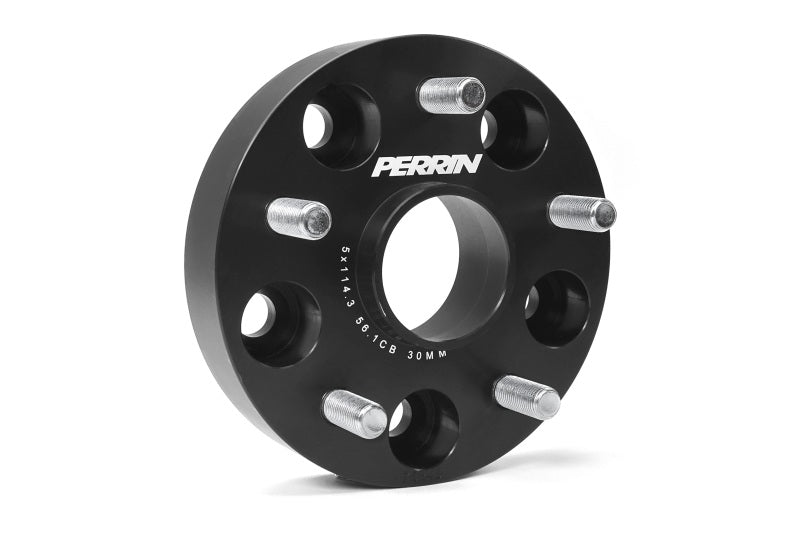 Perrin Subaru 30mm Wheel Spacers 5x114.3 BP w/56mm Hub - Black Perrin Performance Wheel Spacers & Adapters AXOPROS
