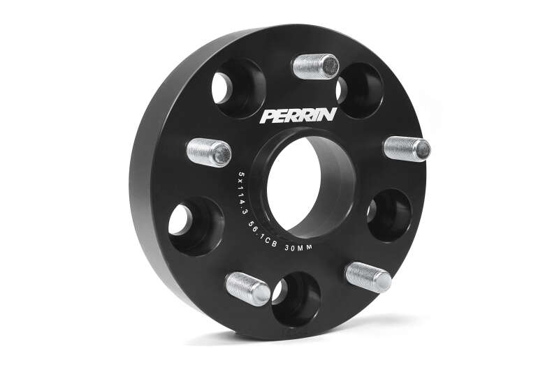 Perrin Subaru 30mm Wheel Spacers 5x114.3 BP w/56mm Hub - Black Perrin Performance Wheel Spacers & Adapters AXOPROS