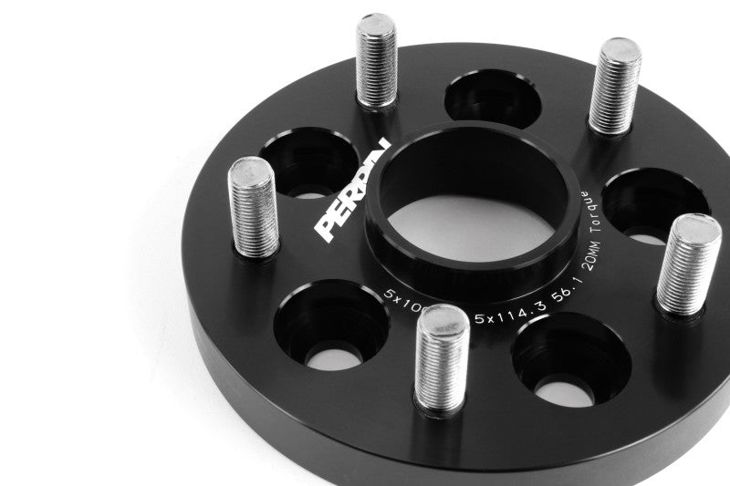 PERRIN Subaru/Toyota/Scion 20mm Wheel Adapter (Bolt-On Type) 5x100 to 5x114.3 w/56mm Hub - Pair Perrin Performance Wheel Spacers & Adapters  AXOPROS