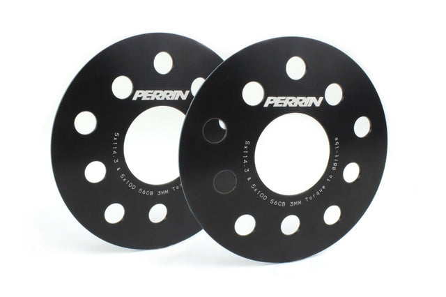 PERRIN Subaru/Toyota/Scion 3mm Wheel Spacers (Slip-On Style/No Studs) 5x114.3/5x100 56mm CB - Pair Perrin Performance Wheel Spacers & Adapters  AXOPROS
