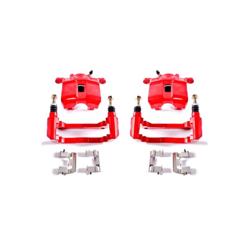 Power Stop 01-03 Acura CL Front Red Calipers w/Brackets - Pair PowerStop Brake Calipers - Perf AXOPROS