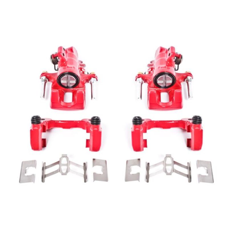 Power Stop 01-05 Acura EL Rear Red Calipers w/Brackets - Pair PowerStop Brake Calipers - Perf AXOPROS