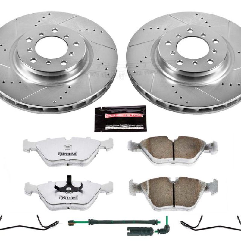 Power Stop 01-06 BMW M3 Front Z26 Street Warrior Brake Kit PowerStop Brake Kits - Performance D&S AXOPROS