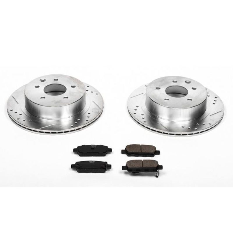 Power Stop 03-05 Infiniti G35 Rear Z23 Evolution Sport Brake Kit PowerStop Brake Kits - Performance D&S AXOPROS