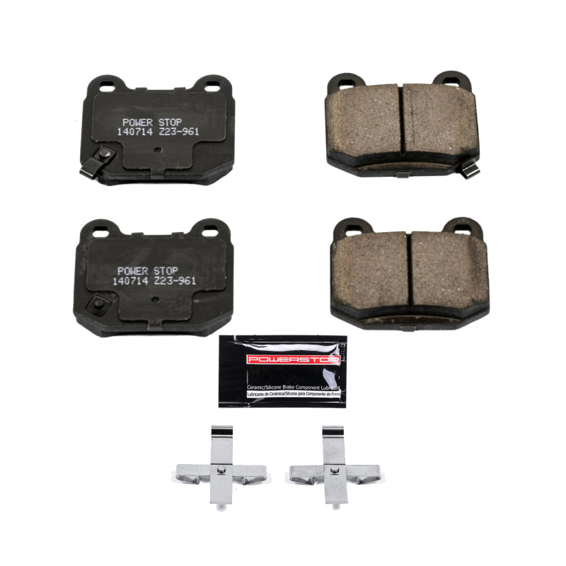 Power Stop 03-05 Infiniti G35 Rear Z23 Evolution Sport Brake Pads w/Hardware PowerStop Brake Pads - Performance AXOPROS