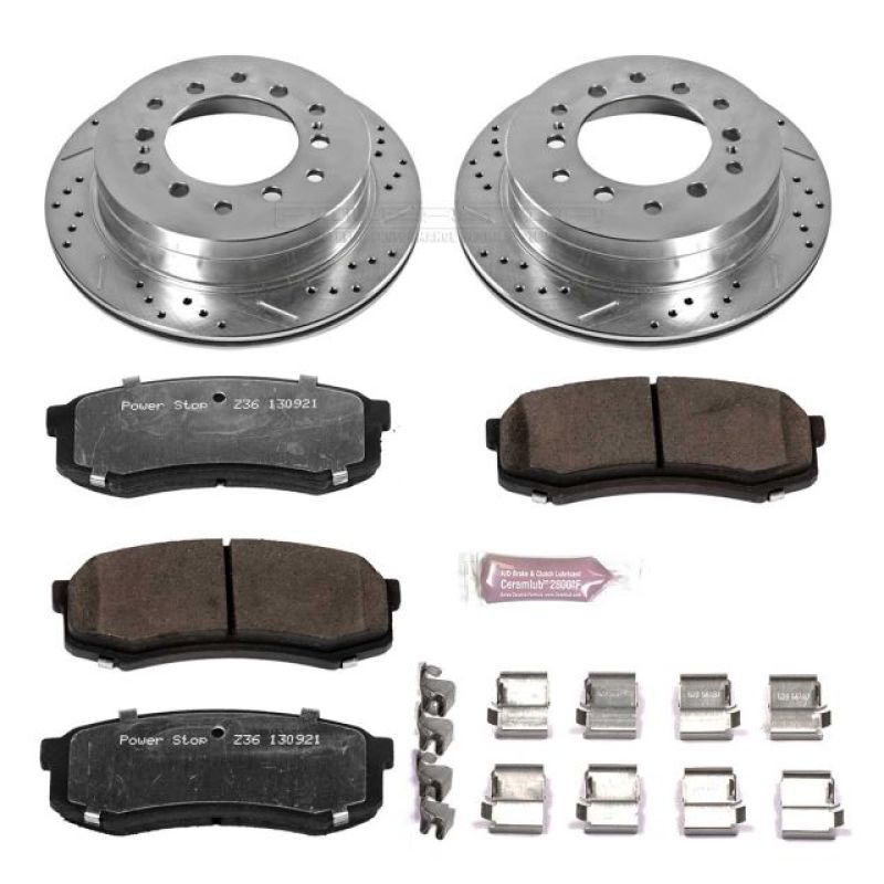 Power Stop 03-09 Lexus GX470 Rear Z36 Truck & Tow Brake Kit PowerStop Brake Kits - Performance D&S AXOPROS