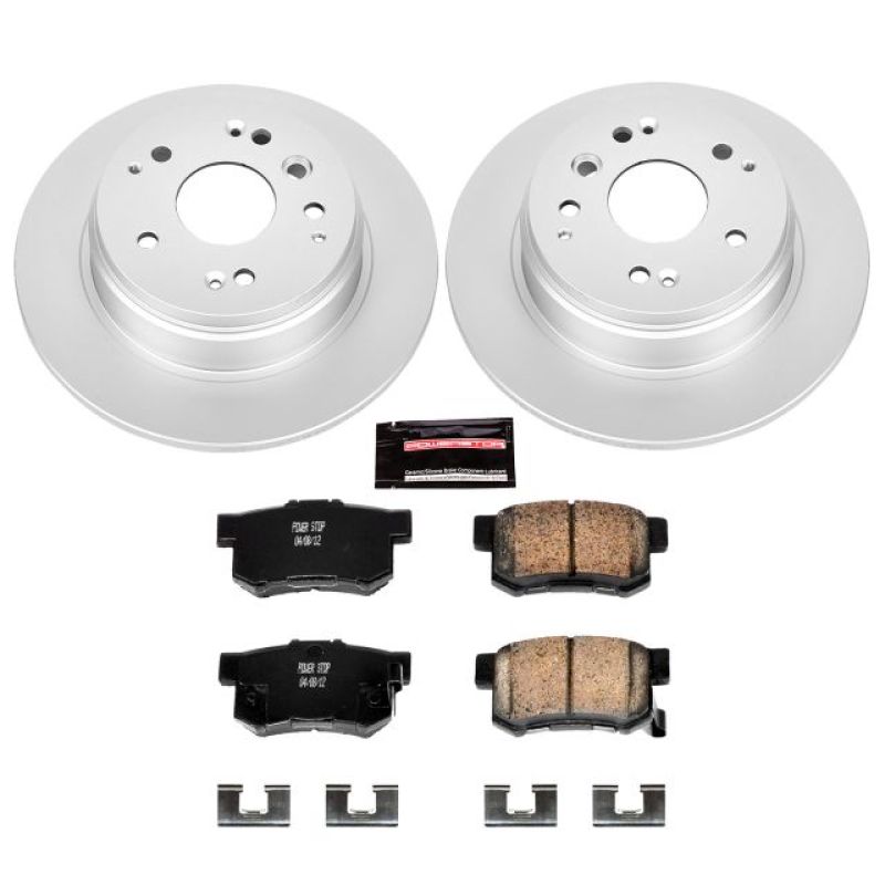 Power Stop 04-08 Acura TL Rear Z17 Evolution Geomet Coated Brake Kit PowerStop Brake Kits - Performance Blank AXOPROS