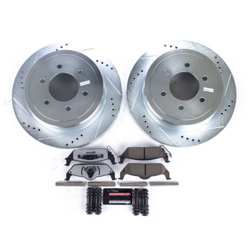 Power Stop 04-11 Ford F-150 Rear Z36 Truck & Tow Brake Kit PowerStop Brake Kits - Performance D&S AXOPROS