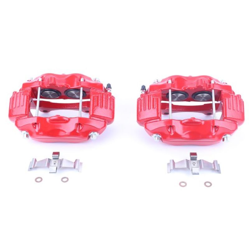Power Stop 05-10 Chrysler 300 Front Red Calipers w/o Brackets - Pair PowerStop Brake Calipers - Perf AXOPROS