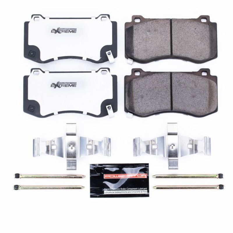 Power Stop 05-10 Chrysler 300 Front Z26 Extreme Street Brake Pads w/Hardware PowerStop Brake Pads - Performance AXOPROS