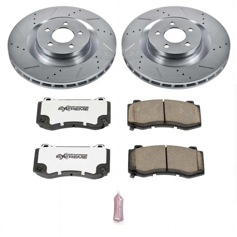 Power Stop 05-10 Chrysler 300 SRT8 Front Z26 Street Warrior Brake Kit PowerStop Brake Kits - Performance D&S AXOPROS