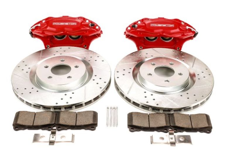Power Stop 05-14 Ford Mustang Front Big Brake Conversion Kit PowerStop Big Brake Kits AXOPROS