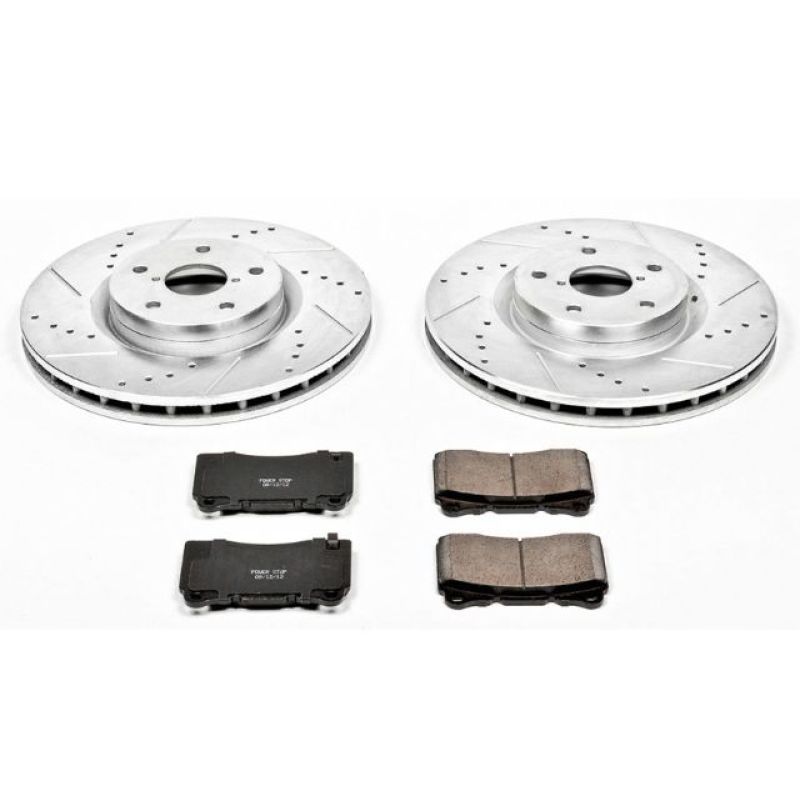 Power Stop 05-14 Subaru Impreza Front Z23 Evolution Sport Brake Kit PowerStop Brake Kits - Performance D&S AXOPROS