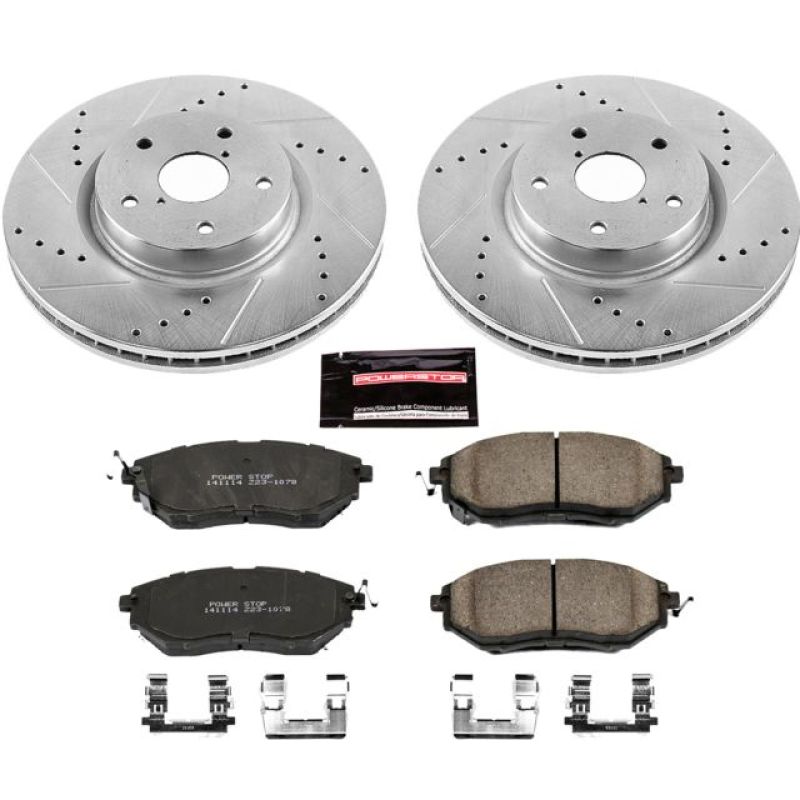 Power Stop 06-07 Subaru B9 Tribeca Front Z23 Evolution Sport Brake Kit PowerStop Brake Kits - Performance D&S AXOPROS