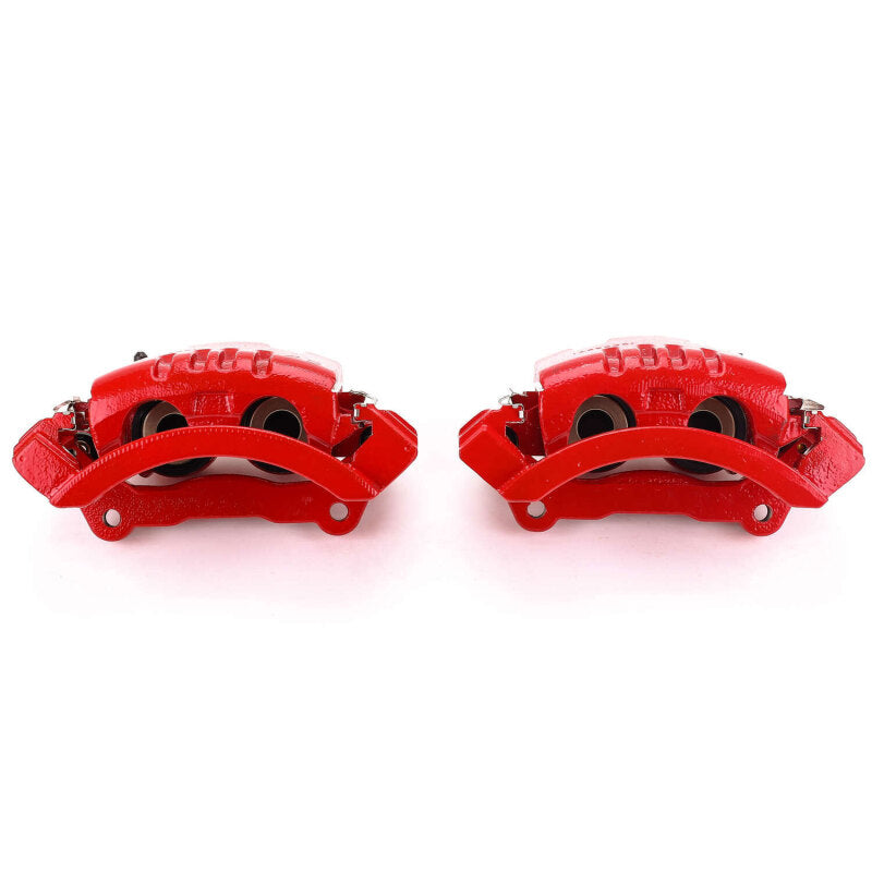 Power Stop 06-08 Dodge Ram 1500 Rear Red Calipers w/Brackets - Pair PowerStop Brake Calipers - Perf AXOPROS