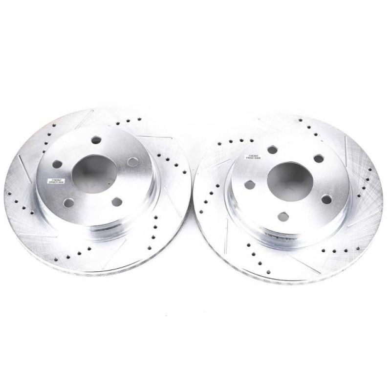 Power Stop 07-09 Chrysler Aspen Front Evolution Drilled & Slotted Rotors - Pair PowerStop Brake Rotors - Slot & Drilled AXOPROS