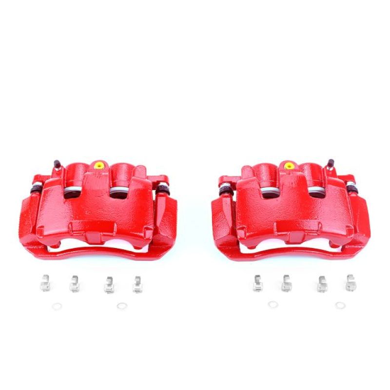 Power Stop 07-09 Chrysler Aspen Front Red Calipers w/Brackets - Pair PowerStop Brake Calipers - Perf AXOPROS