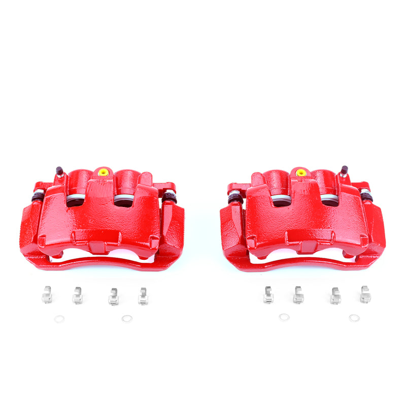 Power Stop 07-09 Chrysler Aspen Front Red Calipers w/Brackets - Pair PowerStop Brake Calipers - Perf AXOPROS