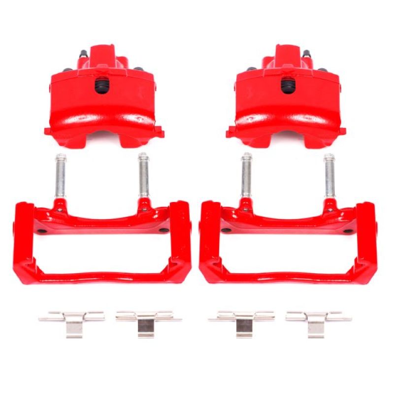 Power Stop 07-09 Chrysler Aspen Rear Red Calipers w/Brackets - Pair PowerStop Brake Calipers - Perf AXOPROS