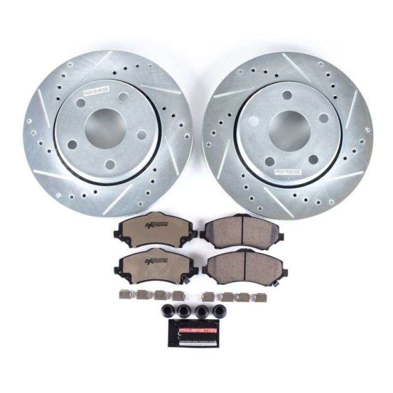 Power Stop 07-17 Jeep Wrangler Front Z36 Truck & Tow Brake Kit PowerStop Brake Kits - Performance D&S AXOPROS