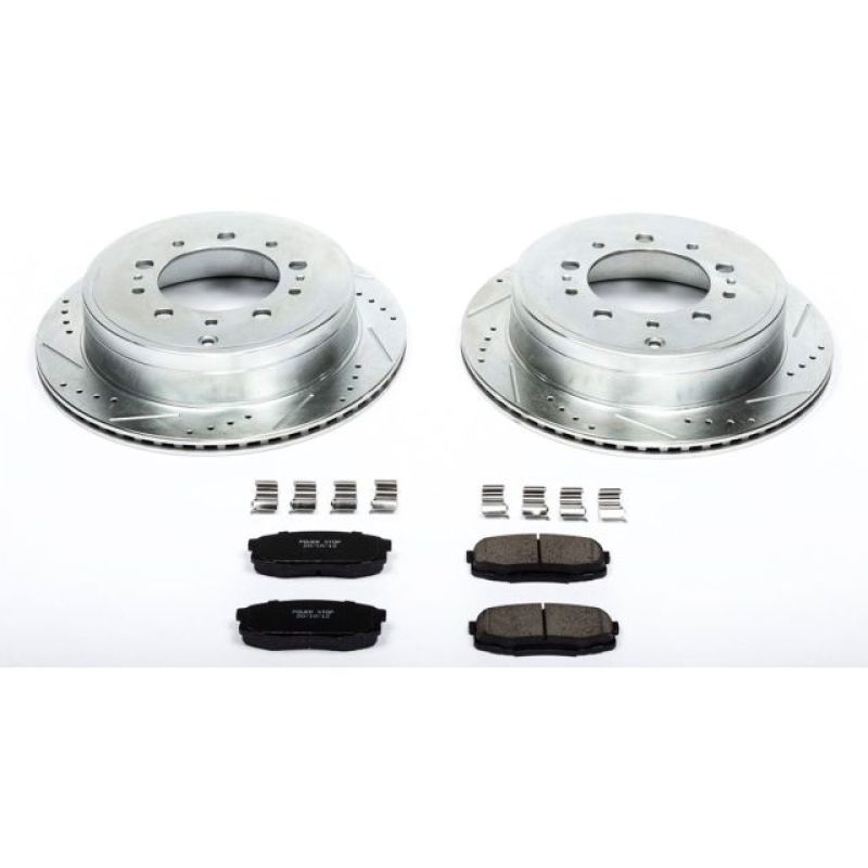Power Stop 08-11 Lexus LX570 Rear Z23 Evolution Sport Brake Kit PowerStop Brake Kits - Performance D&S AXOPROS