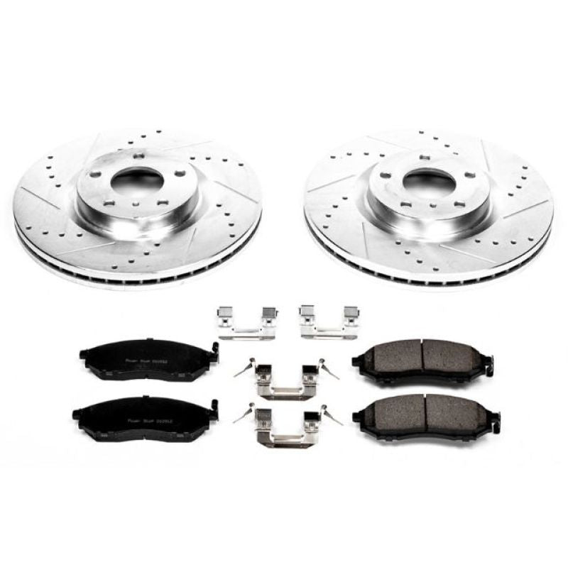 Power Stop 08-12 Infiniti EX35 Front Z23 Evolution Sport Brake Kit PowerStop Brake Kits - Performance D&S AXOPROS