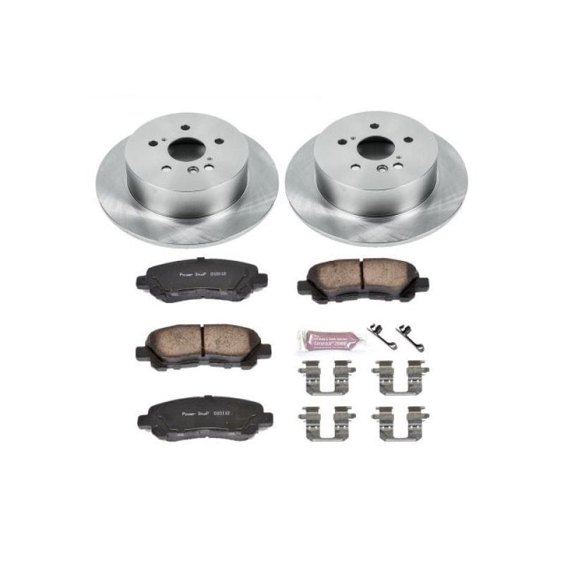Power Stop 08-13 Toyota Highlander Rear Autospecialty Brake Kit PowerStop Brake Kits - OE AXOPROS