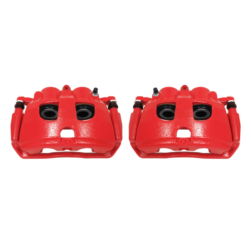 Power Stop 09-10 Dodge Ram 2500 Rear Red Calipers w/Brackets - Pair PowerStop Brake Calipers - Perf AXOPROS