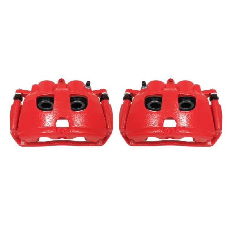 Power Stop 09-10 Dodge Ram 2500 Rear Red Calipers w/Brackets - Pair PowerStop Brake Calipers - Perf AXOPROS