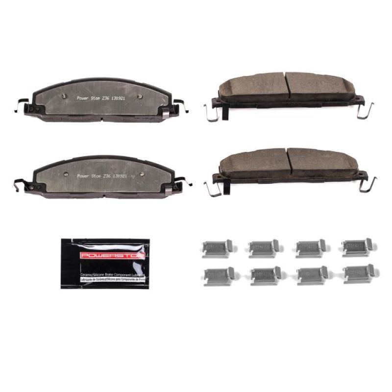 Power Stop 09-10 Dodge Ram 2500 Rear Z36 Truck & Tow Brake Pads w/Hardware PowerStop Brake Pads - Performance AXOPROS