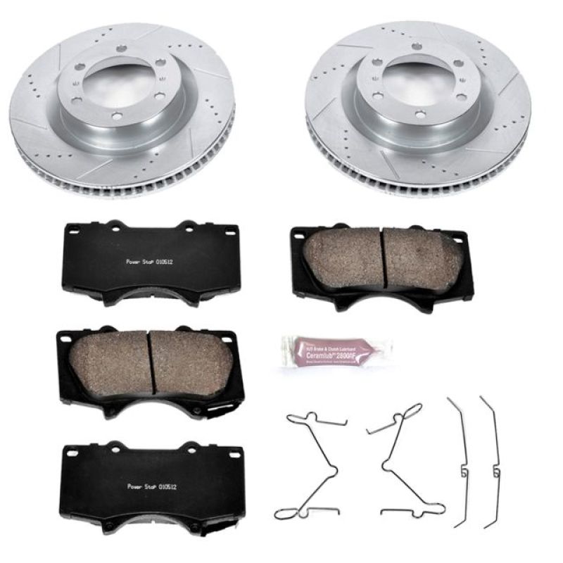 Power Stop 10-19 Lexus GX460 Front Z23 Evolution Sport Brake Kit PowerStop Brake Kits - Performance D&S AXOPROS