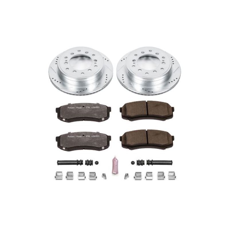 Power Stop 10-19 Lexus GX460 Rear Z36 Truck & Tow Brake Kit PowerStop Brake Kits - Performance D&S AXOPROS