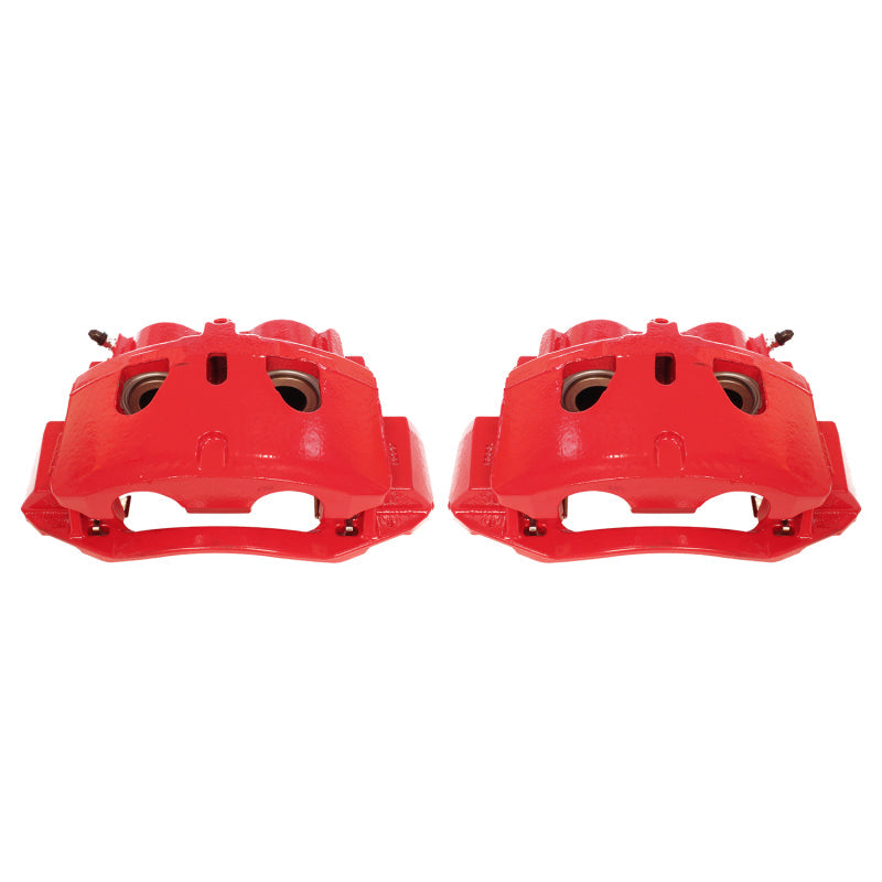 Power Stop 11-19 Chevrolet Silverado 2500 HD Front Red Calipers w/Brackets - Pair PowerStop Brake Calipers - Perf AXOPROS