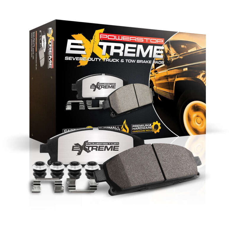 Power Stop 12-19 Ford F-150 Rear Z36 Truck & Tow Brake Pads w/Hardware PowerStop Brake Pads - Performance AXOPROS