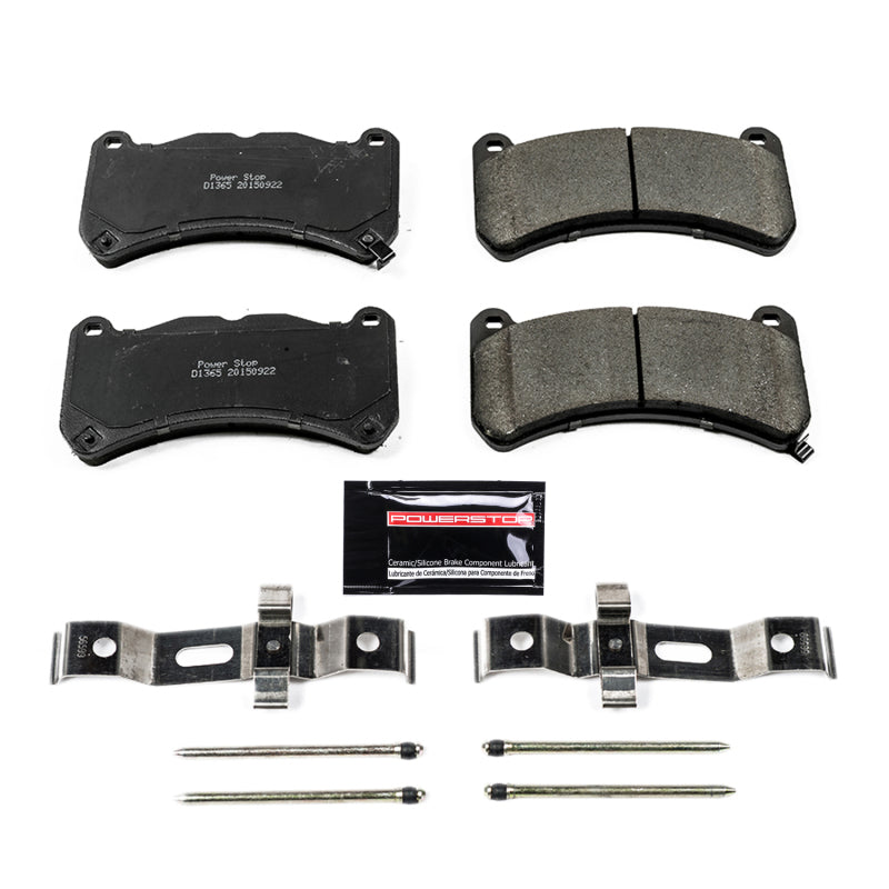 Power Stop 13-14 Ford Mustang Front Z23 Evolution Sport Brake Pads w/Hardware PowerStop Brake Pads - Performance AXOPROS
