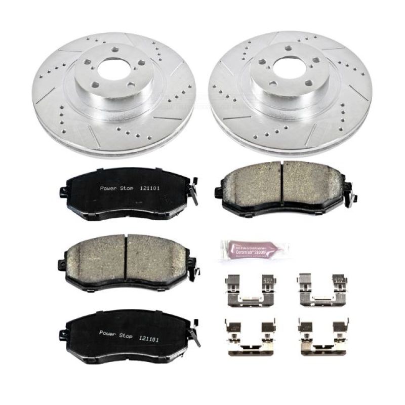 Power Stop 13-16 Scion FR-S Front Z23 Evolution Sport Brake Kit PowerStop Brake Kits - Performance D&S AXOPROS