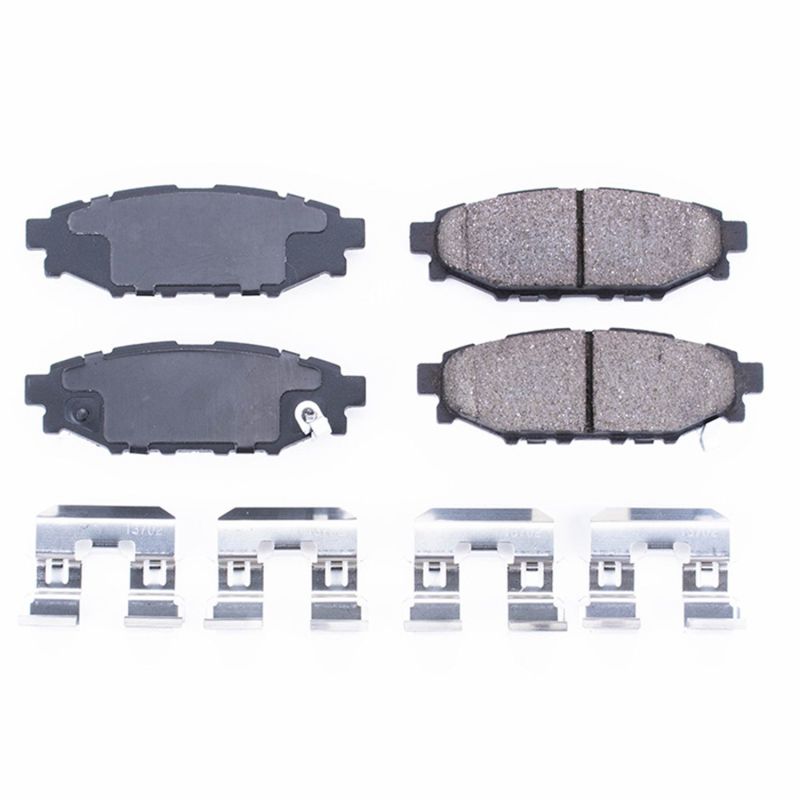 Power Stop 13-16 Subaru BRZ Rear Z17 Evolution Ceramic Brake Pads w/Hardware PowerStop Brake Pads - OE AXOPROS
