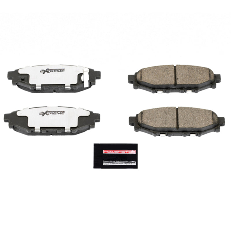 Power Stop 13-16 Subaru BRZ Rear Z26 Extreme Street Brake Pads w/Hardware PowerStop Brake Pads - Performance AXOPROS
