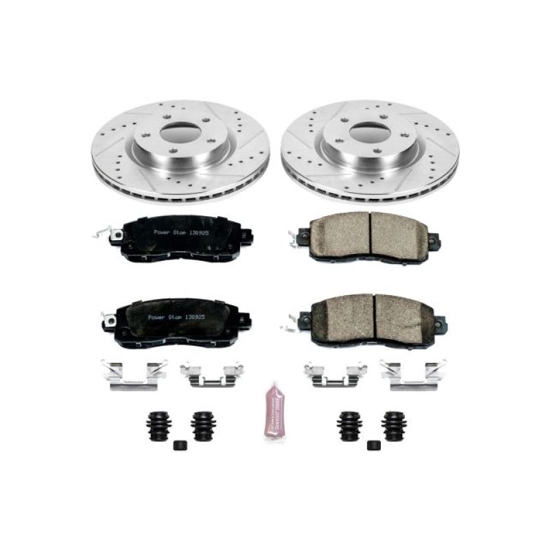 Power Stop 13-18 Nissan Altima Front Z23 Evolution Sport Brake Kit PowerStop Brake Kits - Performance D&S AXOPROS